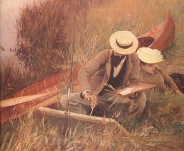 John Singer Sargent Paul Helleu Sketching with his Wife (nn03) Spain oil painting art